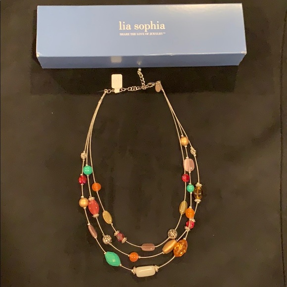 👠2 for $20 👠 Lia Sophia Colorful Beaded Necklace - Picture 2 of 4